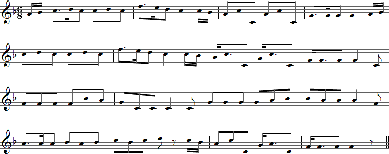 Bonnie Dundee Sheet Music for Clarinet