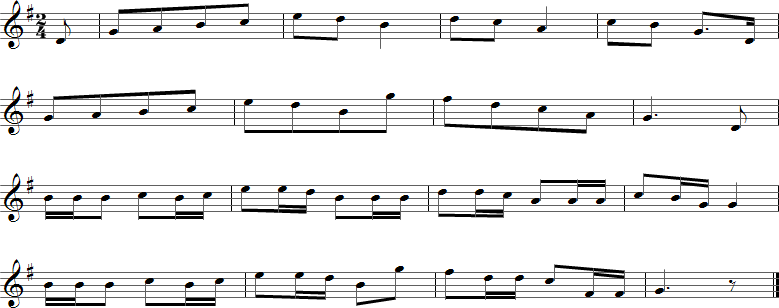 Buffalo Gals Sheet Music for Clarinet