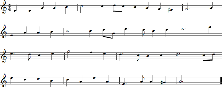 John Anderson, My Jo Sheet Music for Clarinet